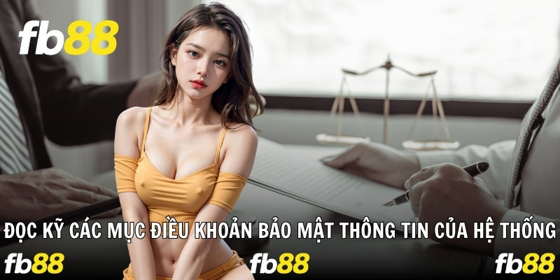 Đọc kỹ các mục điều khoản bảo mật thông tin của hệ thống
